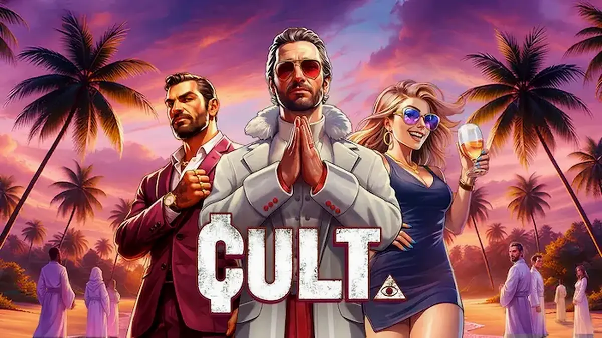 Cena temática sombria do slot Cult com elementos ocultistas